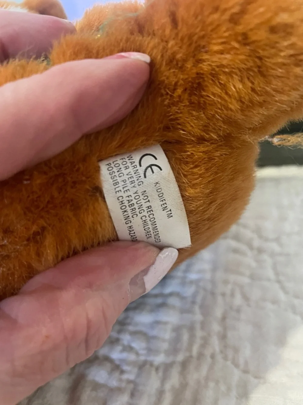 Plush Fox Plushie with Green Clover Patch